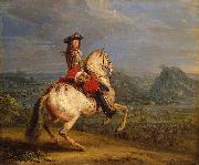 Adam Frans van der Meulen Louis XIV at the siege of Besancon oil